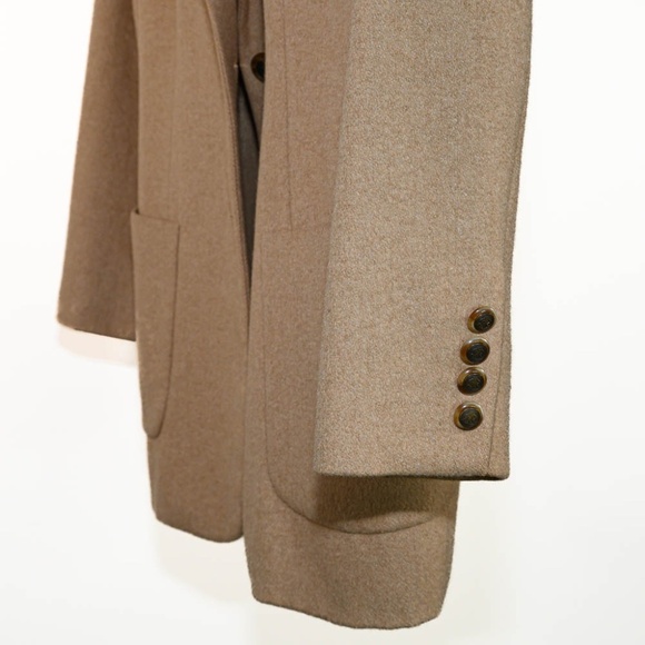 Talbots Pure Camel Hair Blazer Tan Size 8 - Picture 3 of 9